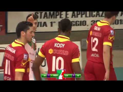 #A2MVolleyPlayOff - gara2 Reggio Emilia-Civita Castellana 3-1: highlights
