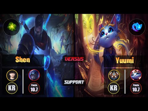 Life SHEN (Support) [Aftershock] VS YUUMI - Challenger KR Patch 10.7
