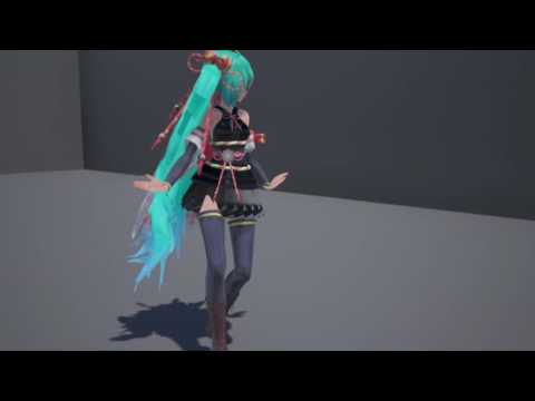 【MMD × Unreal Engine】APEX Cloth and Hair Test