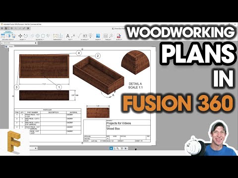 Fusion 360 for Woodworkers Part 5 - Creating WOODWORKING PLANS in Autodesk Fusion 360!