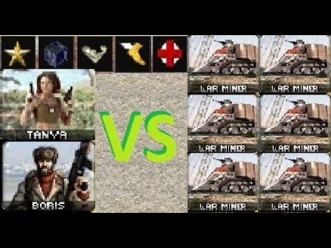 Fully Upgraded Tanya / Boris vs War Miners: Red Alert 2