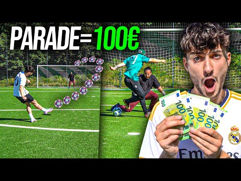 WIR GEBEN UNSEREM TORWART 100€ PRO PARADE in dieser FUßBALL CHALLENGE