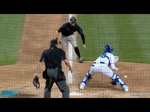 Jon Berti steals 2nd, 3rd and home against the Mets, a breakdown