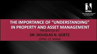AMAM 2023 - The Importance of “Understanding” in Property and Asset Management