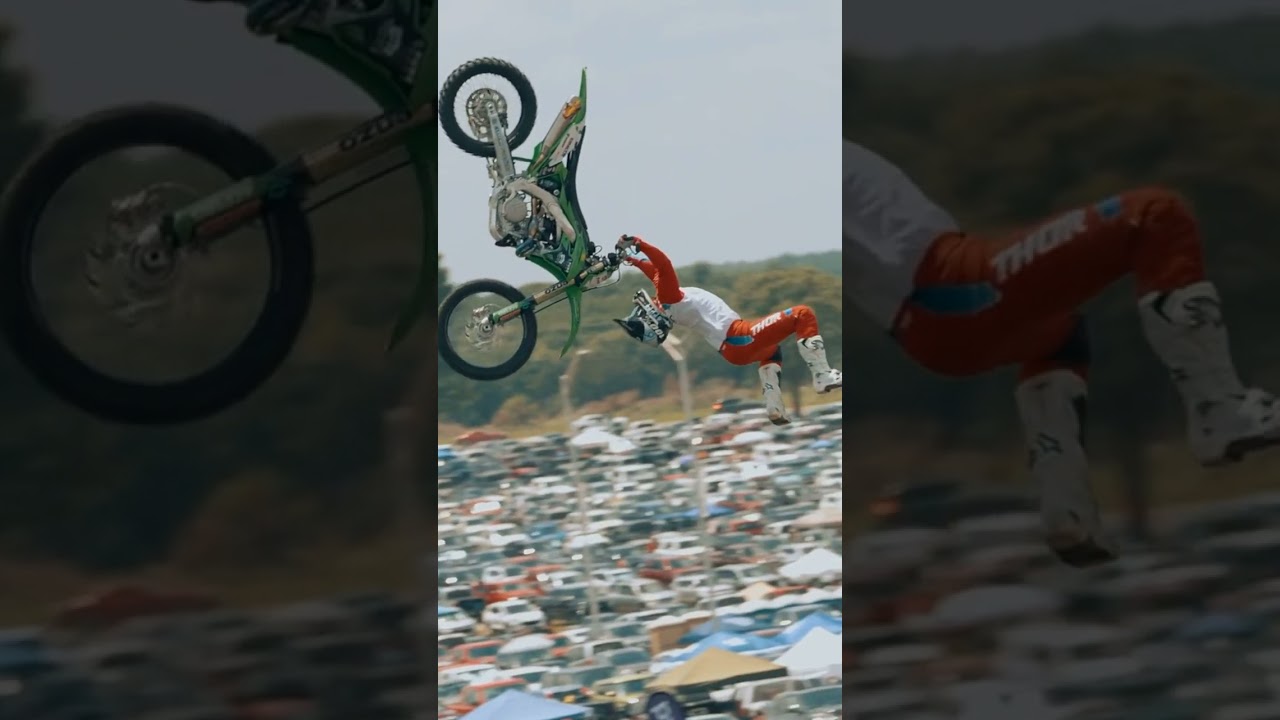 Insane Motocross Freestyle #motocross #shorts #viral