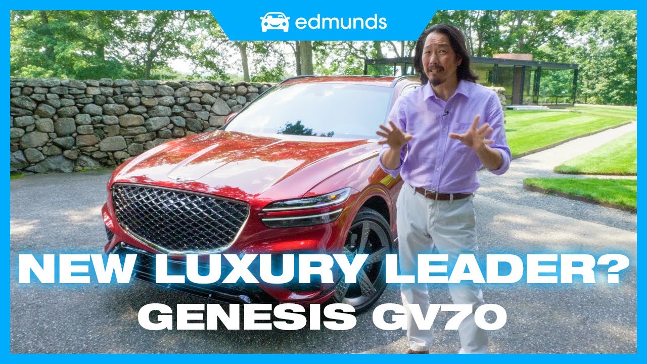 2022 Genesis Gv70 Is A Promising Evolution Of Accessible Luxury Edmunds Edmunds Review Of 2022 Small Luxury Suvs