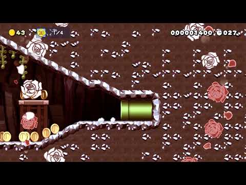 Super Mario Maker 2 Expert Level - Vulcano Escape Speedrun! 30 Sec By Hermi750(ME)