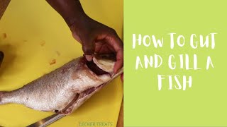 How To Gut And Gill A Fish | Red Snapper Fish | Kitchen Tips &amp; Hacks @LeckerTreats