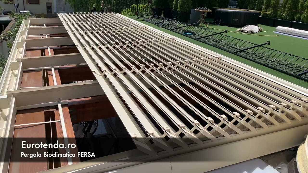Model Persa 10 Cum se Combină Pergola Retractabilă cu o Pergolă din Lem! Soluție modernă pentru Acoperit Terasa
