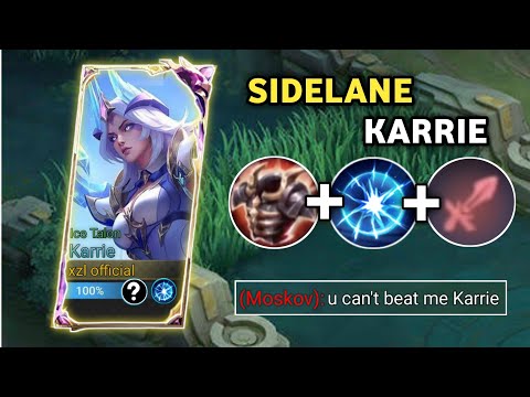 SIDELANE KARRIE BEST COUNTER TO ENEMY MARKSMAN | KARRIE BEST BUILD 2024