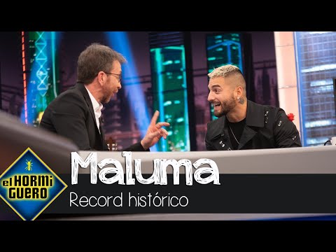Pablo Motos sorprende a Maluma con el récord histórico con concierto en Madrid - El Hrmiguero
