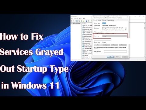 How to Fix Services Grayed Out Startup Type in Windows 11