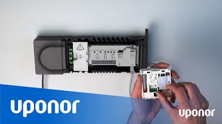 Uponor Smatrix Public Thermostat registration process for wired and wireless T-143 and T-163