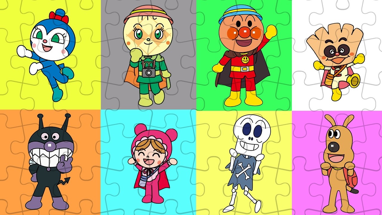 アンパンマンパズルで遊ぼう🌈春のパズル大会🌈おもちゃ アニメ 知育 幼児 赤ちゃん向け 幼児向け 教育 パズル