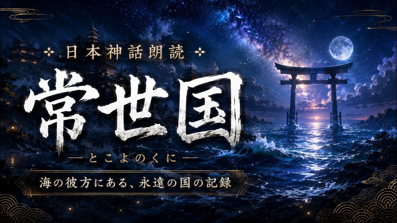 常世国 ― 海のかなたにある、永遠の国の記録【日本神話朗読】