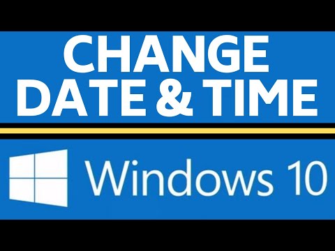How to Change Date and Time in Windows 10