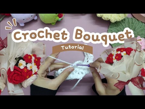Easy crochet bouquet tutorial - beginner friendly crochet tutorial - Urdu - Hindi