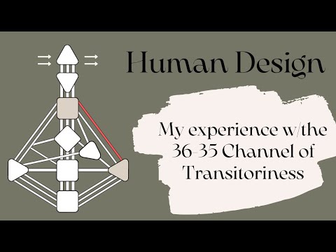 36-35 Channel of Transitoriness - Human Design