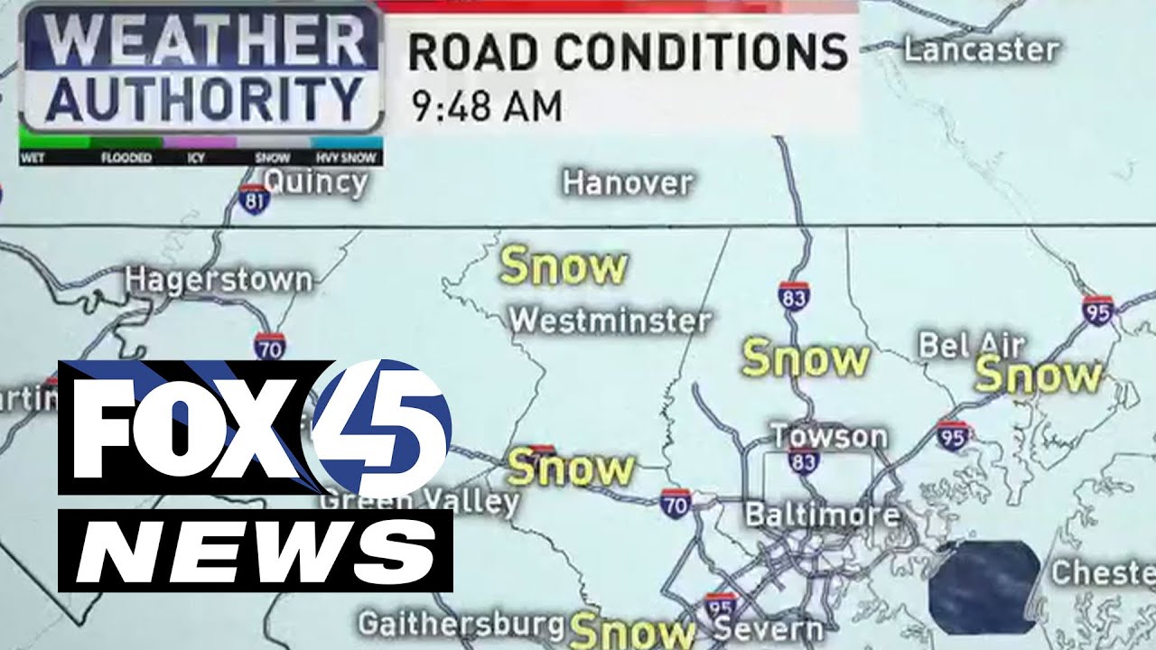 9:45 AM Weather Brief: What to Expect from Maryland’s Winter Storm