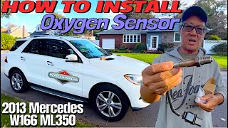 How to install a Bank 1 Sensor 1 P0130 Check Engine Light O2 Oxygen Sensor W166 Mercedes Benz ML350