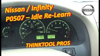 Nissan-Infinity P0507: Idle Re-Learn after cleaning throttle body (THINKTOOL PROS)