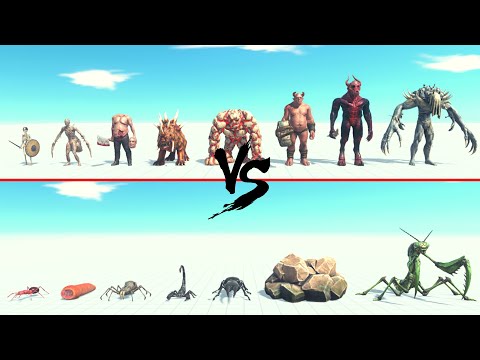 Infernals Faction Vs Giant Invertebrates Faction ARBS | Animal Revolt Battle Simulator