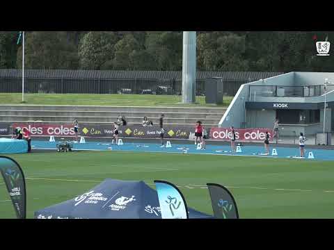 Girls U14 200M Heat 1: 2023-24 State Combined Events Championships - Saturday