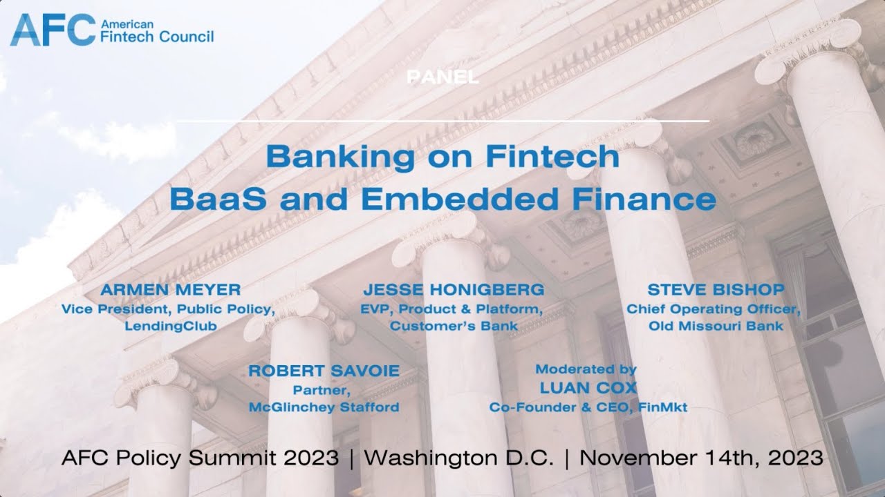 Banking on Fintech – BaaS and Embedded Finance | Fintech Policy Summit 2023