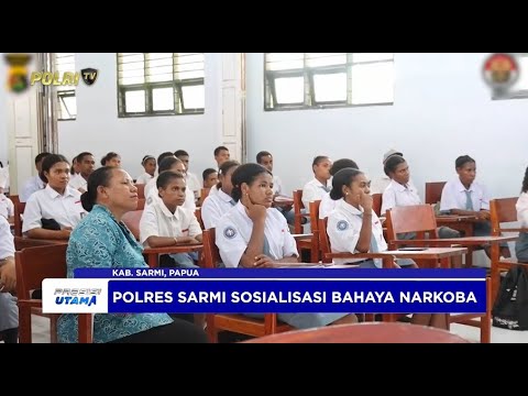 POLRES SARMI SOSIALISASIKAN BAHAYA NARKOBA DI LINGKUNGAN SEKOLAH
