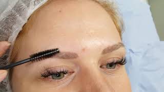 Healed Microbladed Blonde Eyebrows after 1 session by El Truchan @ Perfect Definition