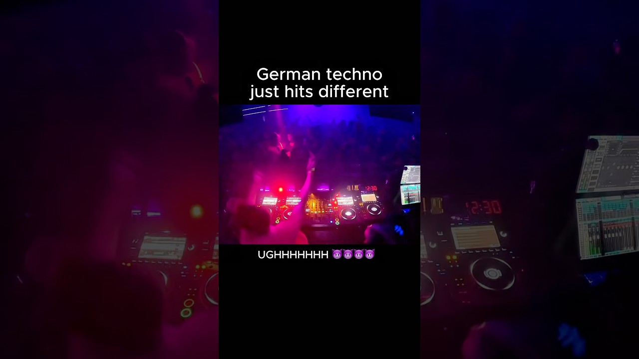 GERMAN TECHNO JUST HITS DIFFERENT #techno #rave