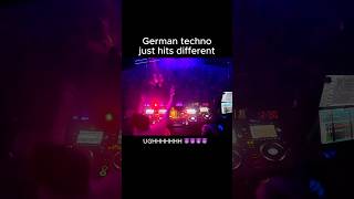 GERMAN TECHNO JUST HITS DIFFERENT #techno #rave