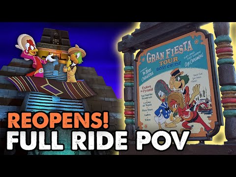 Gran Fiesta Tour Starring The Three Caballeros Reopens at EPCOT - Full Ride POV
