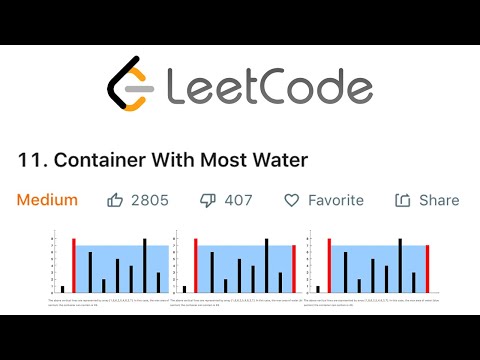 Leetcode Container With Most Water Explained Java