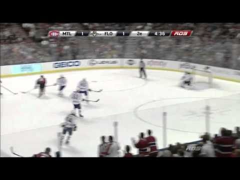 Alexei Emelin hipchecks Kris Versteeg and nails Tim Kennedy [HD] {Dual-Feed}