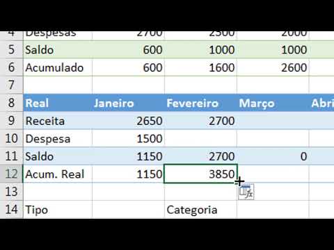 Como fazer Fluxo de Caixa automático no Excel Simples e Fácil