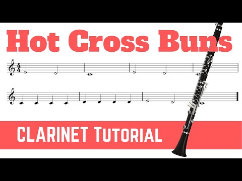 Hot Cross Buns | CLARINET Tutorial