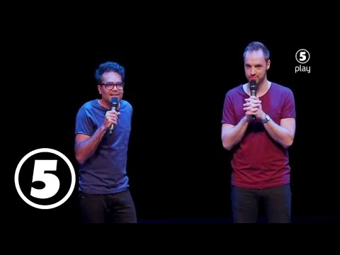 David Batra skämtar om frun Anna Kinberg Batra