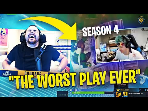 COURAGE REACTS TO HIS MOST VIEWED VIDEO! 4 CORNER NO KILL CHALLENGE! (Fortnite: Battle Royale)