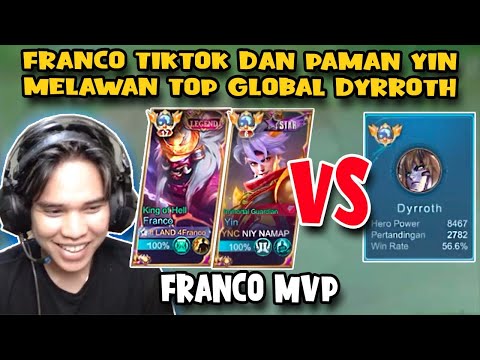 FRANCO TIKTOK DAN PAMAN YIN MELAWAN TOP GLOBAL DYRROTH
