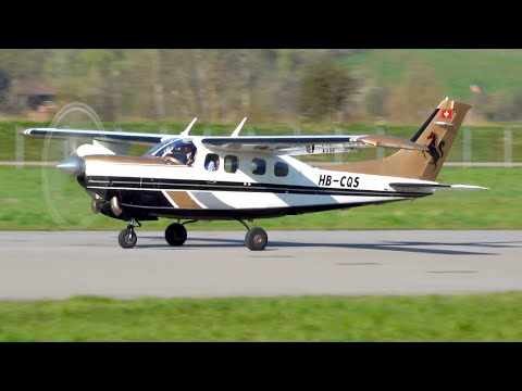 Two Cessna 210 Pressurized Centurion Take-Off