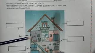 ATIVIDADES PARA ALFABETIZAÇAO - COMODOS DE UMA CASA