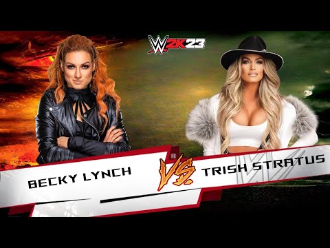 Trish Stratus vs Becky Lynch | WWE 2K23 Gameplay