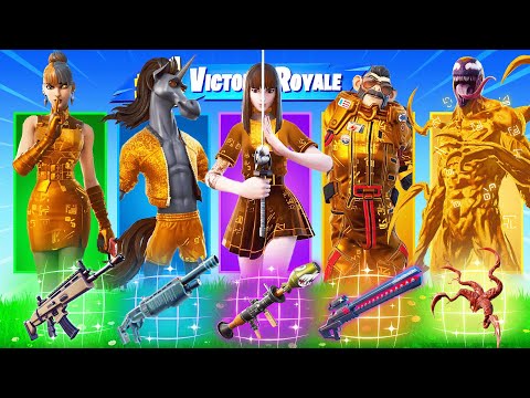 The *RANDOM* GOLD BOSS Challenge in Fortnite! (Season 8)