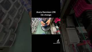 How to change ink cartridge in Avery Dennison 216 price gun