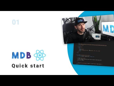 MDB React - 1 Minute Quick Start