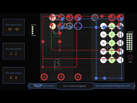 SpaceChem Tournament 2018 "Unpacking" (2615/1/41) 41 symbols, 5 bonders, 2 flipflops