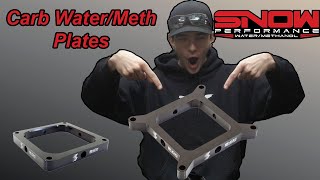 Water Methanol Carb Adapter Plate, 4150 Flange, 5/8 in. Thick - video thumbnail 2