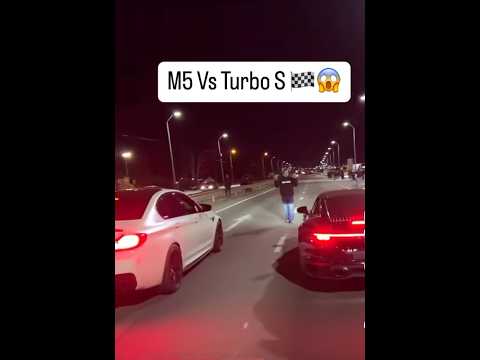 BMW M5 VS Porsche 911 Turbo S 🏁😱#bmw#porsche#shorts #shortsvideo