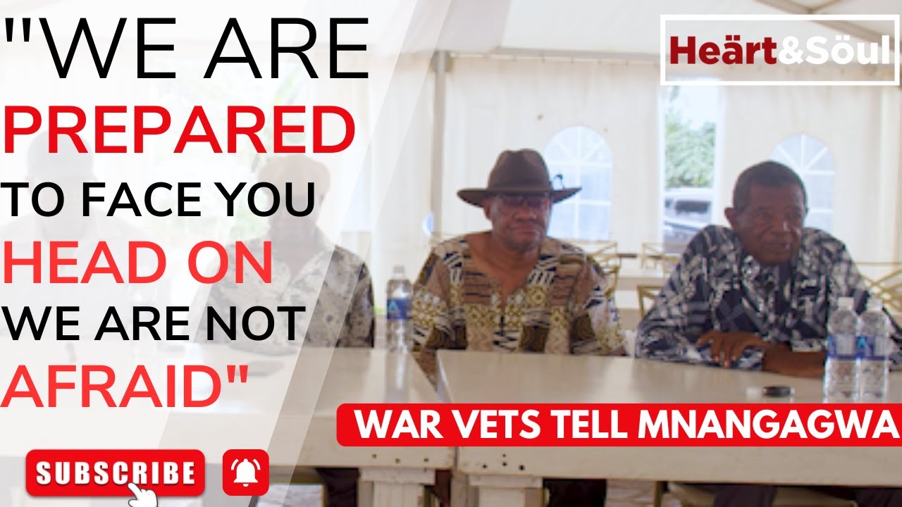 ''We are prepared to face you head on - WE ARE NOT AFRAID '', War Vets tell ED #hstvzim